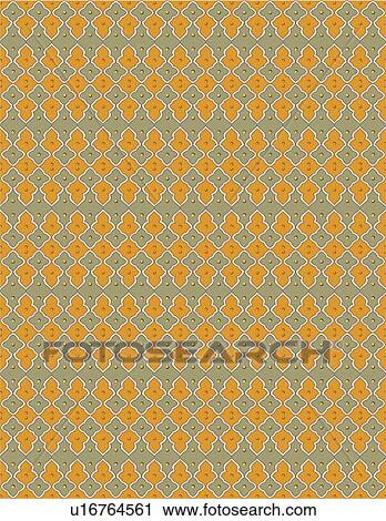 Retro orange and grey background pattern View Large Clip Art Graphic Clipart - Retro orange and grey background pattern . Fotosearch