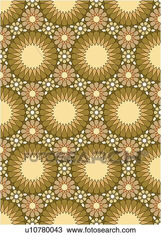 Retro sun brown and cream background pattern View Large Clip Art Graphic Clipart - Retro sun brown and cream background pattern. Fotosearch