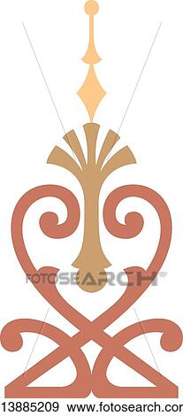 Rose pink and brown design with a heart View Large Clip Art Graphic Clip Art - Rose pink and brown design with a heart. Fotosearch