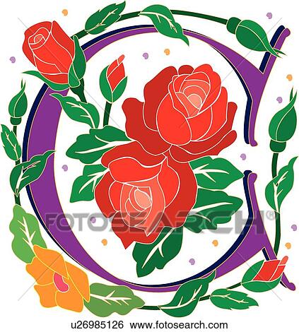 Rosette letter C View Large Clip Art Graphic Clip Art - Rosette letter C. Fotosearch