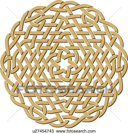 Round gold weave pattern Arabesque Design View Large Clip Art Graphic Clipart - Round gold weave pattern Arabesque Design. Fotosearch