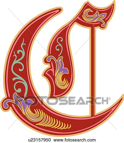 Royal letter C View Large Clip Art Graphic Clipart - Royal letter C. Fotosearch