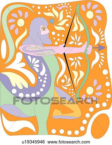 Sagittarius View Large Clip Art Graphic Clip Art - Sagittarius. Fotosearch