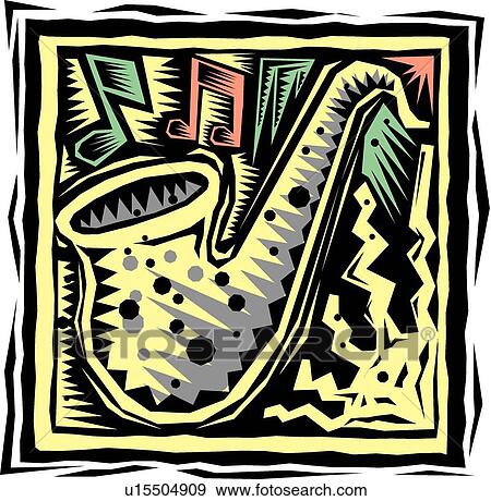 Clip Art - Saxophone. Fotosearch