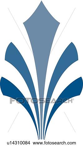 Shades of blue design View Large Clip Art Graphic Clipart - Shades of blue design . Fotosearch