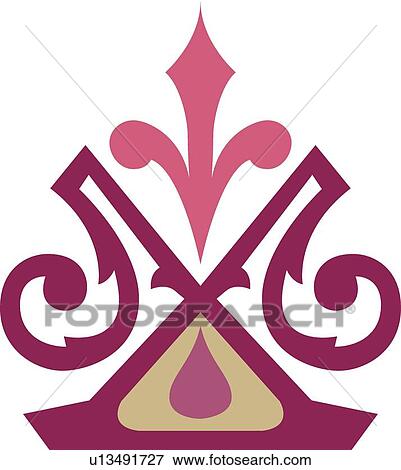Shades of pink design View Large Clip Art Graphic Clip Art - Shades of pink design . Fotosearch