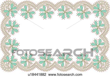 Clipart - Shamrock Frame. Fotosearch