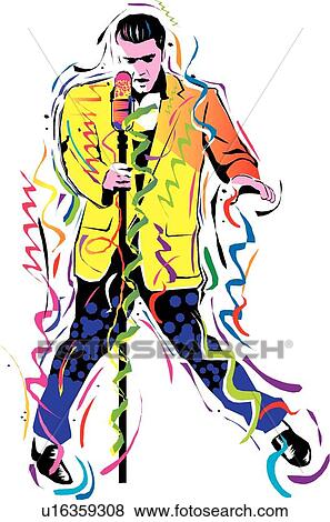Clip Art - Singer. Fotosearch