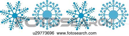 Clip Art - Snowflakes. Fotosearch