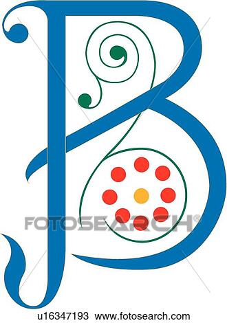 Spring Capital B View Large Clip Art Graphic Clipart - Spring Capital B. Fotosearch