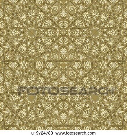 Square brown and cream fancy background pattern View Large Clip Art Graphic Clipart - Square brown and cream fancy background pattern. Fotosearch