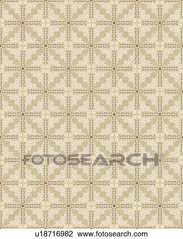 Square brown cream fancy background pattern View Large Clip Art Graphic Clipart - Square brown cream fancy background pattern. Fotosearch