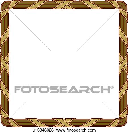 Square brown frame View Large Clip Art Graphic Clip Art - Square brown frame. Fotosearch