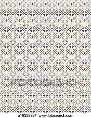 Clip Art - Square lavender background pattern. Fotosearch