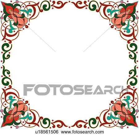 Clip Art - Square with circle copy space . Fotosearch