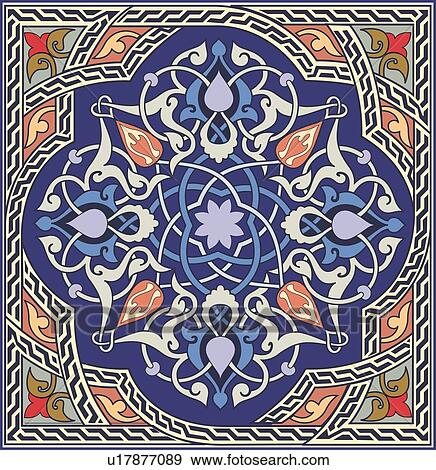Square with fancy purple floral pattern View Large Clip Art Graphic Clip Art - Square with fancy purple floral pattern . Fotosearch