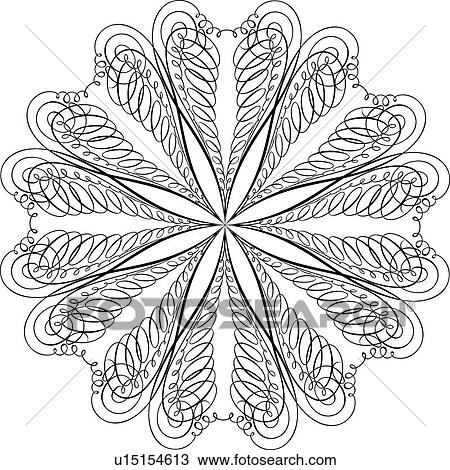 Clipart - Star Calligraphic Design. Fotosearch