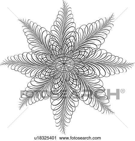 Clipart - Star Calligraphic Design. Fotosearch