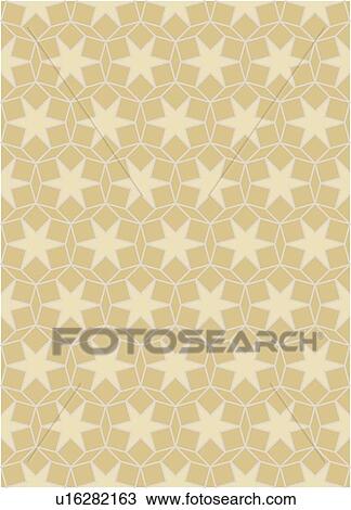 Star circle brown and cream background pattern View Large Clip Art Graphic Clipart - Star circle brown and cream background pattern. Fotosearch