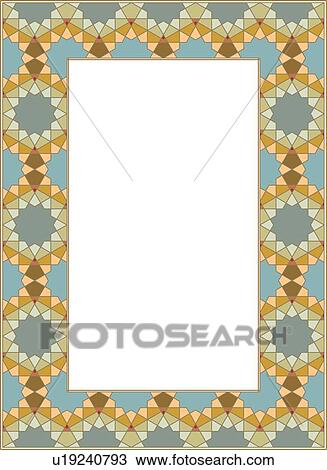 Clipart - Star Fractal Border. Fotosearch