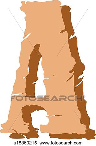 Stone Capital A View Large Clip Art Graphic Clipart - Stone Capital A. Fotosearch