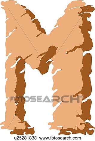 Clip Art - Stone Capital M. Fotosearch