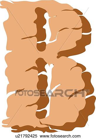Stone letter B View Large Clip Art Graphic Clipart - Stone letter B. Fotosearch