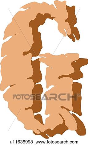 Clip Art - Stone letter G. Fotosearch