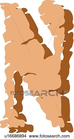 Stone letter N View Large Clip Art Graphic Clipart - Stone letter N. Fotosearch