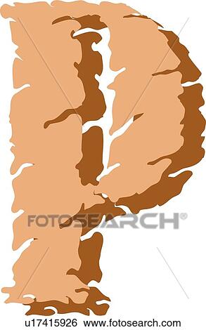 Stone letter P View Large Clip Art Graphic Clip Art - Stone letter P. Fotosearch