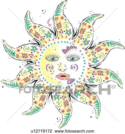 Sun View Large Clip Art Graphic Clipart - Sun. Fotosearch