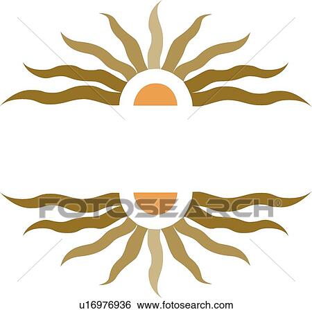 Sun in half with copy space View Large Clip Art Graphic Clip Art - Sun in half with copy space. Fotosearch