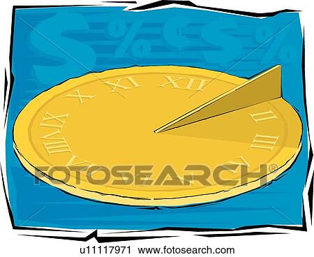 Clipart - Sundial. Fotosearch