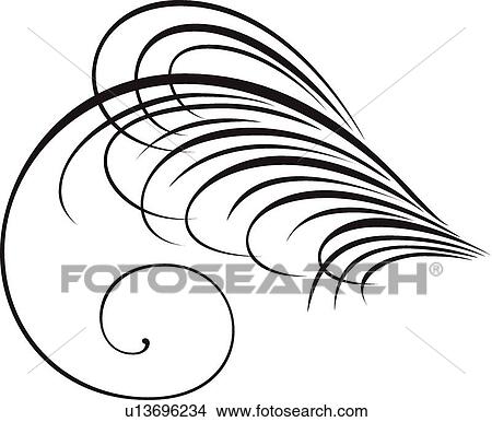 Swirl Calligraphic Design View Large Clip Art Graphic Clipart - Swirl Calligraphic Design. Fotosearch