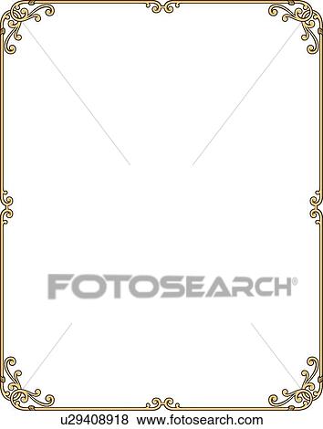 Clip Art - Tan Border. Fotosearch