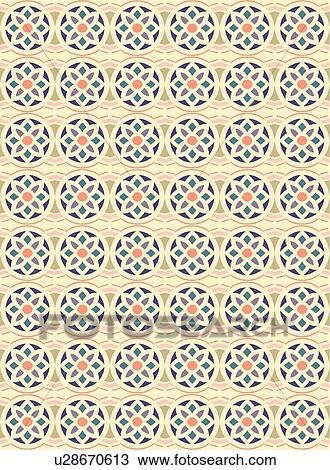 Tan floral navy pink background pattern View Large Clip Art Graphic Clipart - Tan floral navy pink background pattern. Fotosearch