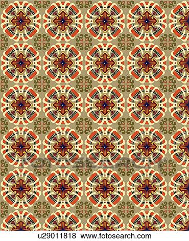 Tan red and navy circle background pattern View Large Clip Art Graphic Clip Art - Tan red and navy circle background pattern. Fotosearch