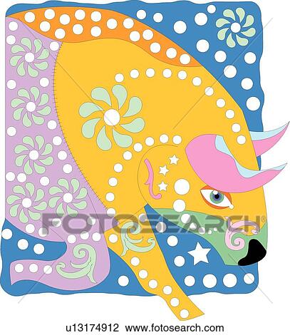 Clipart - taurus. Fotosearch