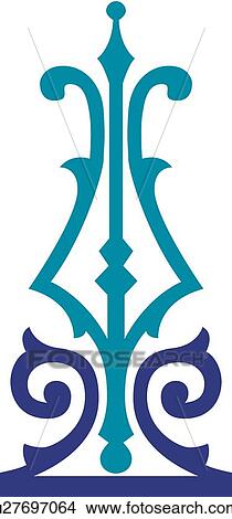 Teal and blue design View Large Clip Art Graphic Clipart - Teal and blue design . Fotosearch