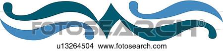 Teal and blue header View Large Clip Art Graphic Clipart - Teal and blue header . Fotosearch
