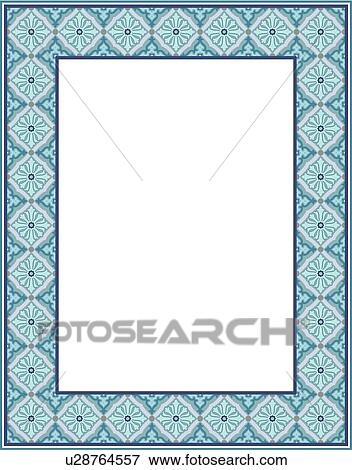 Teal Border View Large Clip Art Graphic Clip Art - Teal Border. Fotosearch