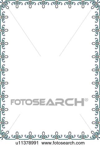 Teal Delicate Border View Large Clip Art Graphic Clipart - Teal Delicate Border. Fotosearch