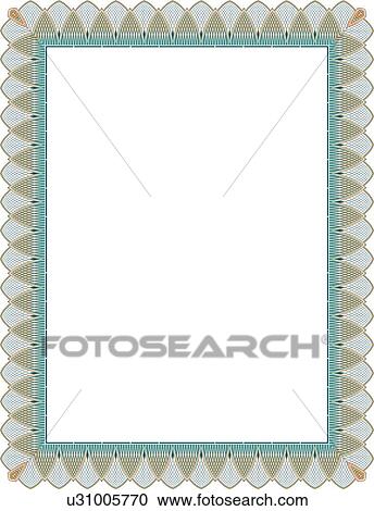 Clipart - Teal Fancy Border. Fotosearch