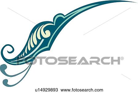 Teal lines and swirls with mint accents View Large Clip Art Graphic Clipart - Teal lines and swirls with mint accents . Fotosearch