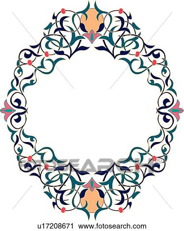 Teal navy pink fancy frame with copy space View Large Clip Art Graphic Clipart - Teal navy pink fancy frame with copy space. Fotosearch