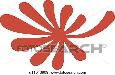 Ten pointed red printer ornament View Large Clip Art Graphic Clip Art - Ten pointed red printer ornament. Fotosearch