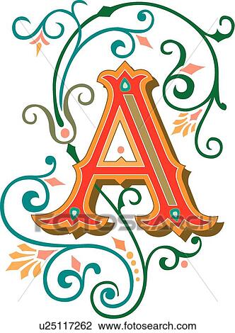 Clipart - Tuscani Capital A. Fotosearch