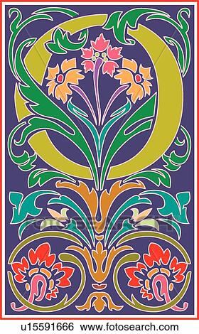 Clip Art - Victorianna letter O. Fotosearch