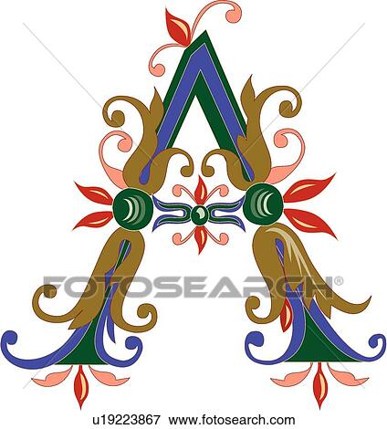 Clip Art - Vincente Capital A. Fotosearch