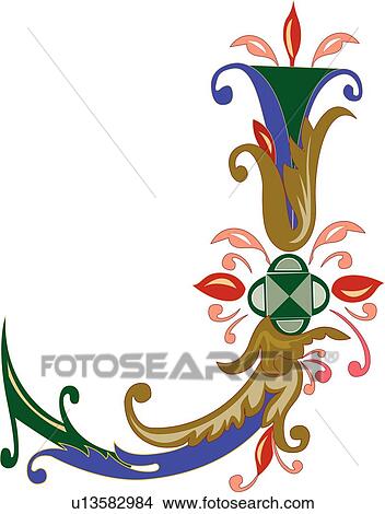 Vincente letter J View Large Clip Art Graphic Clipart - Vincente letter J. Fotosearch